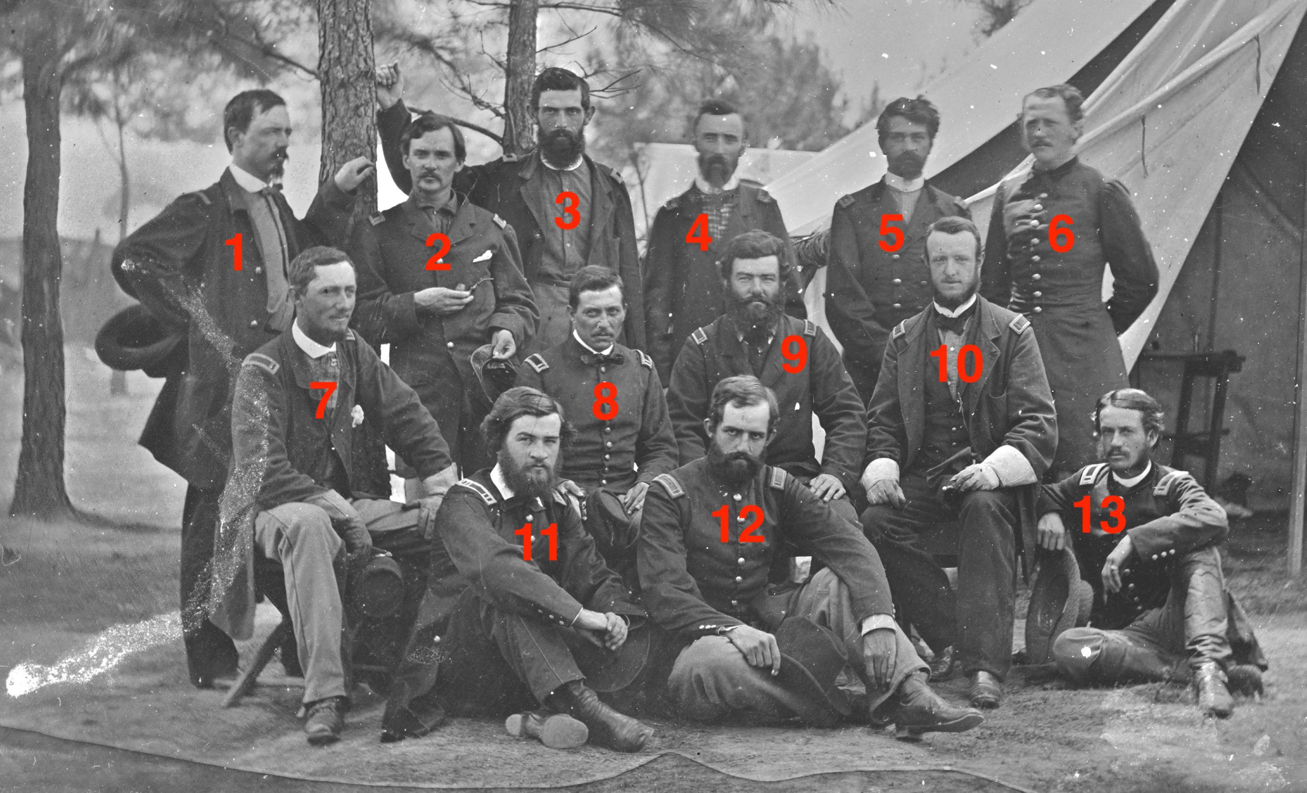 Officers of the USMA Class of 1860 (August 1862)